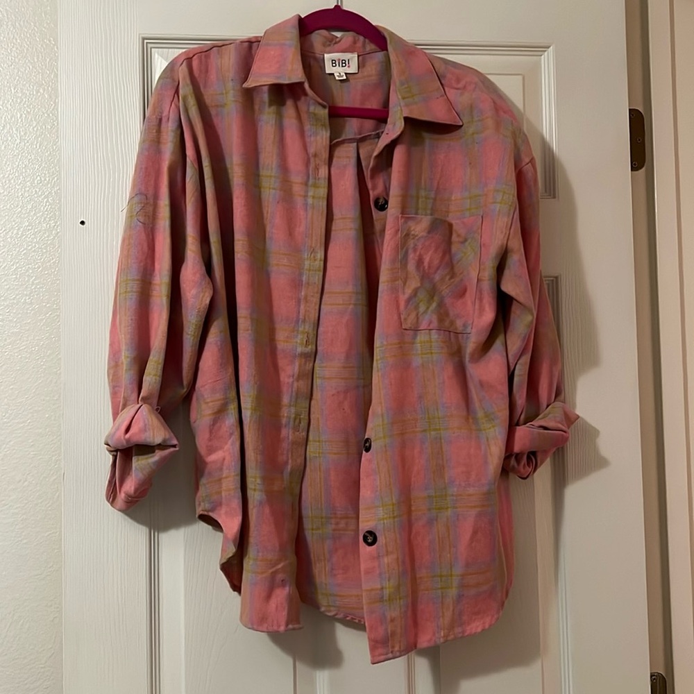 BIBI pink flannel